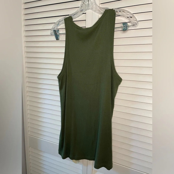 J. Crew NWT Green Olive Scoop-neck Size XXL Women’s 1993 Favorite Tank Ribbed - Picture 6 of 12
